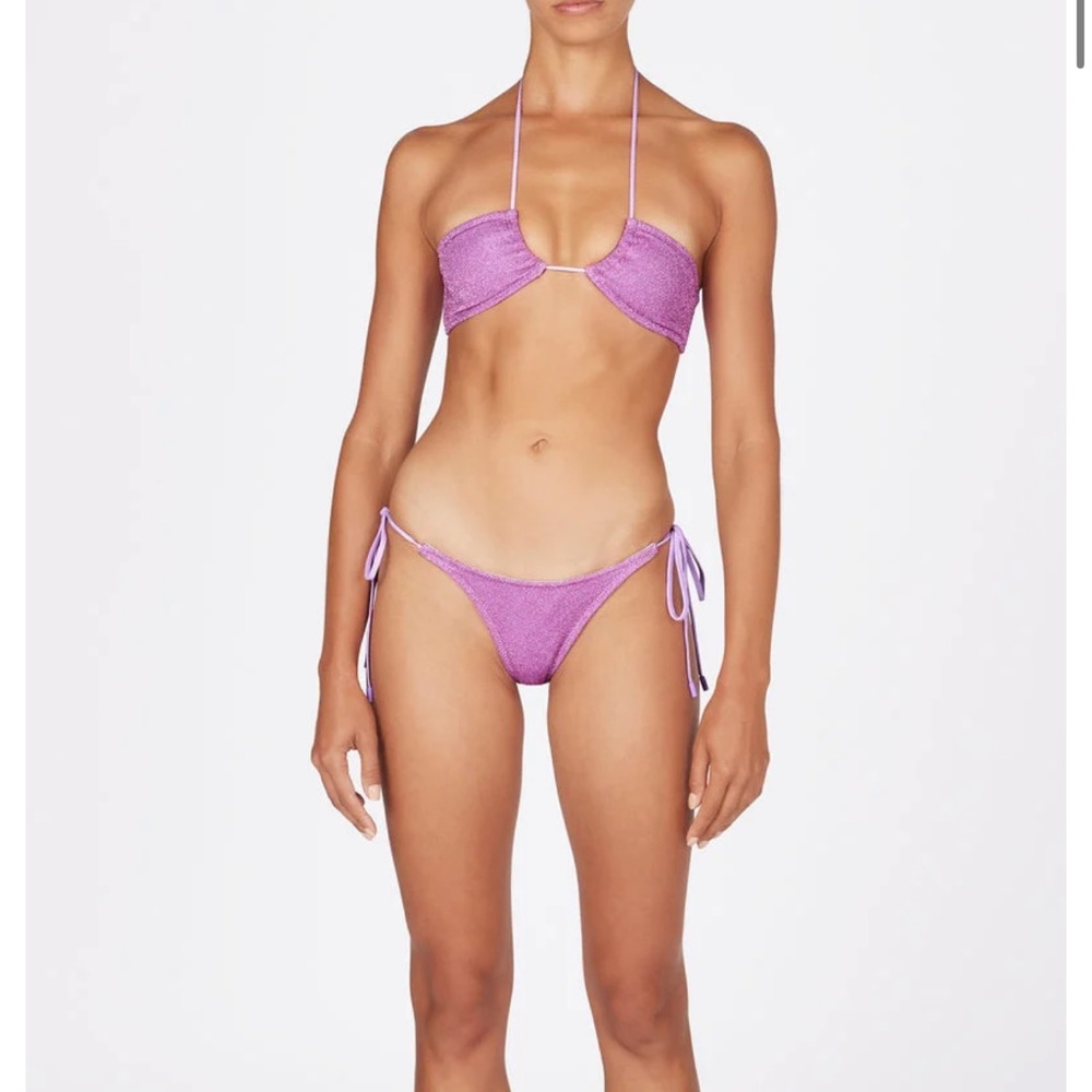 Triangl violet sparkle Bikini